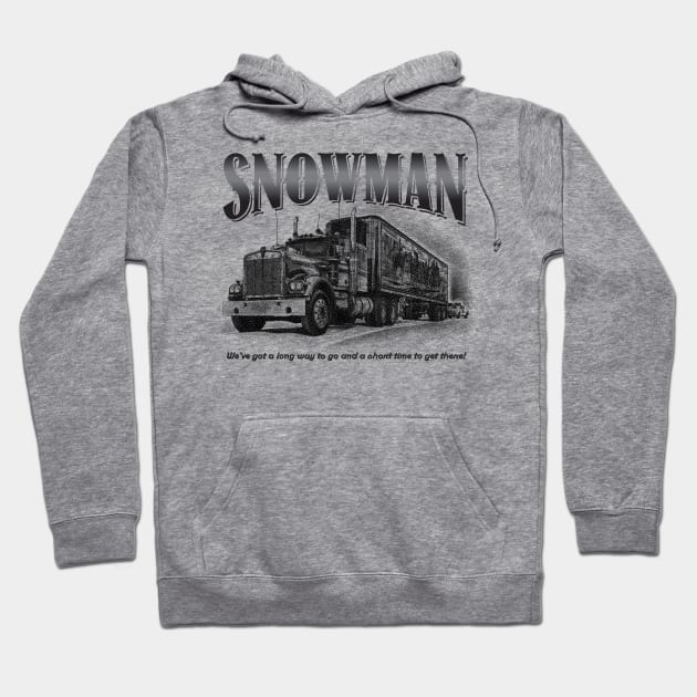 Snowman Trucking Hoodie by MikesTeez